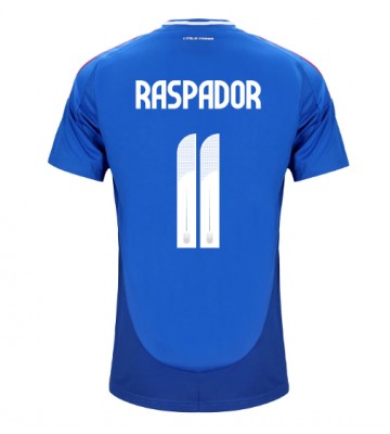 Italien Giacomo Raspadori #11 Replika Hjemmebanetrøje EM 2024 Kortærmet